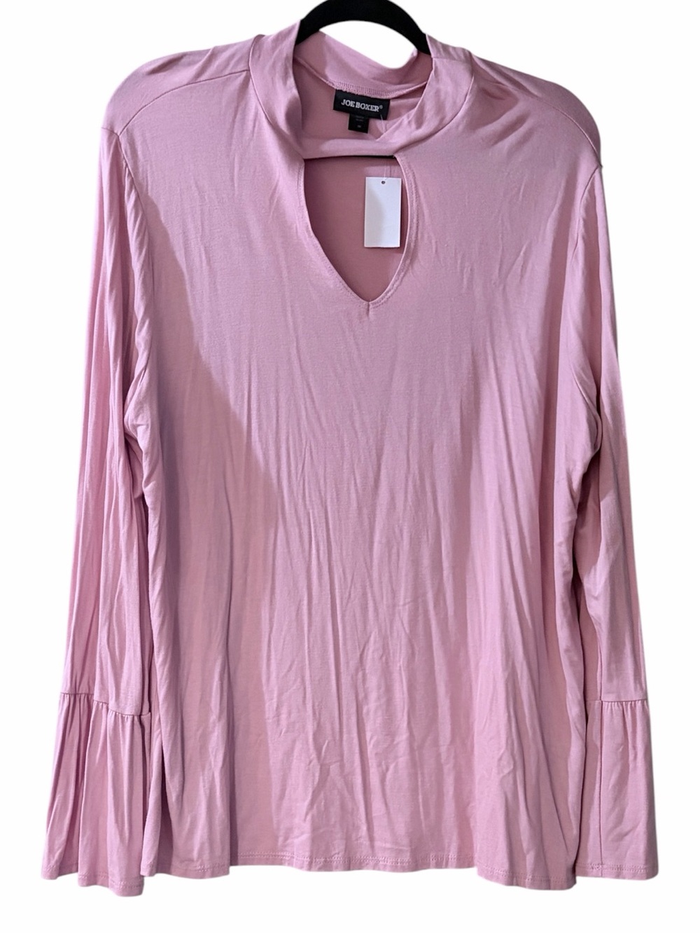 NWT Joe Boxer Pink Stretch Knit Bell Sleeve Tee 2X